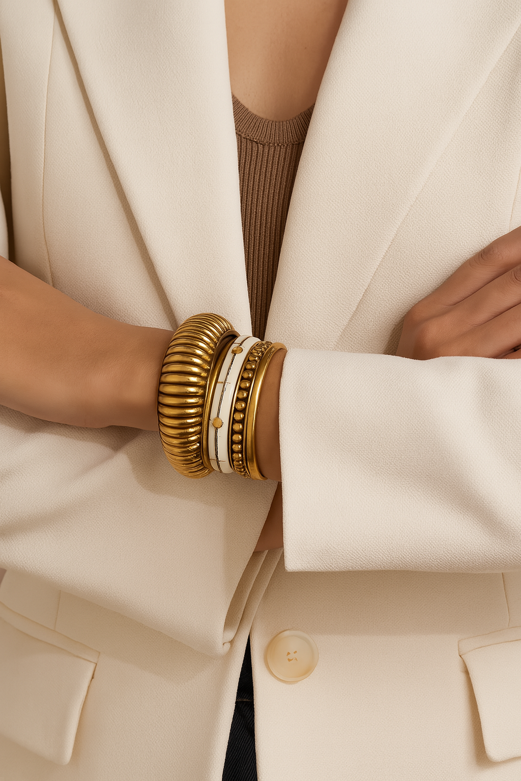 Bold Vintage Stack Bangles