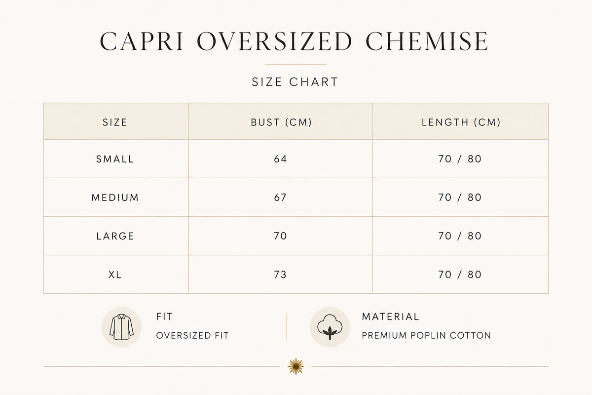 Capri Oversized Chemise