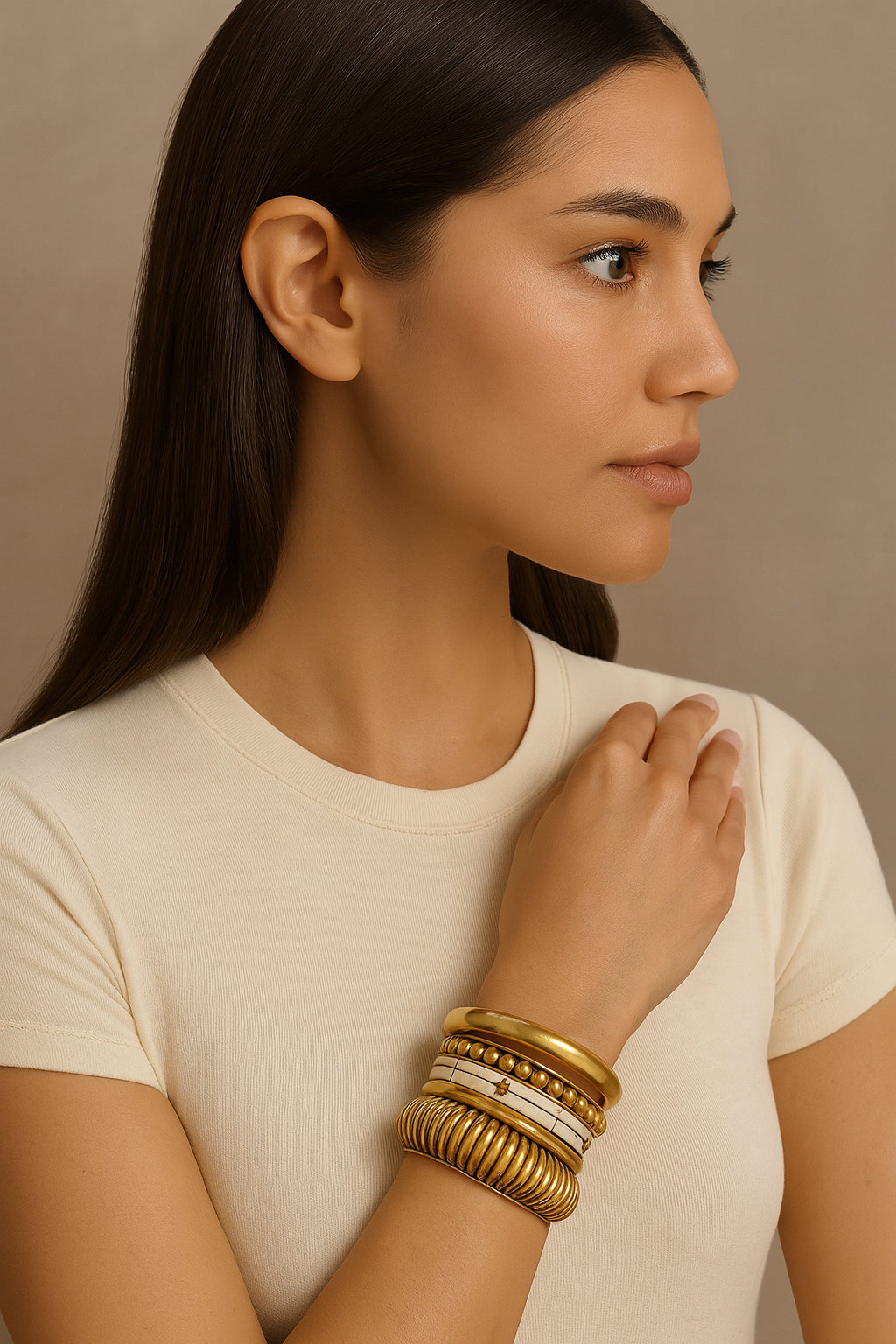 Bold Vintage Stack Bangles