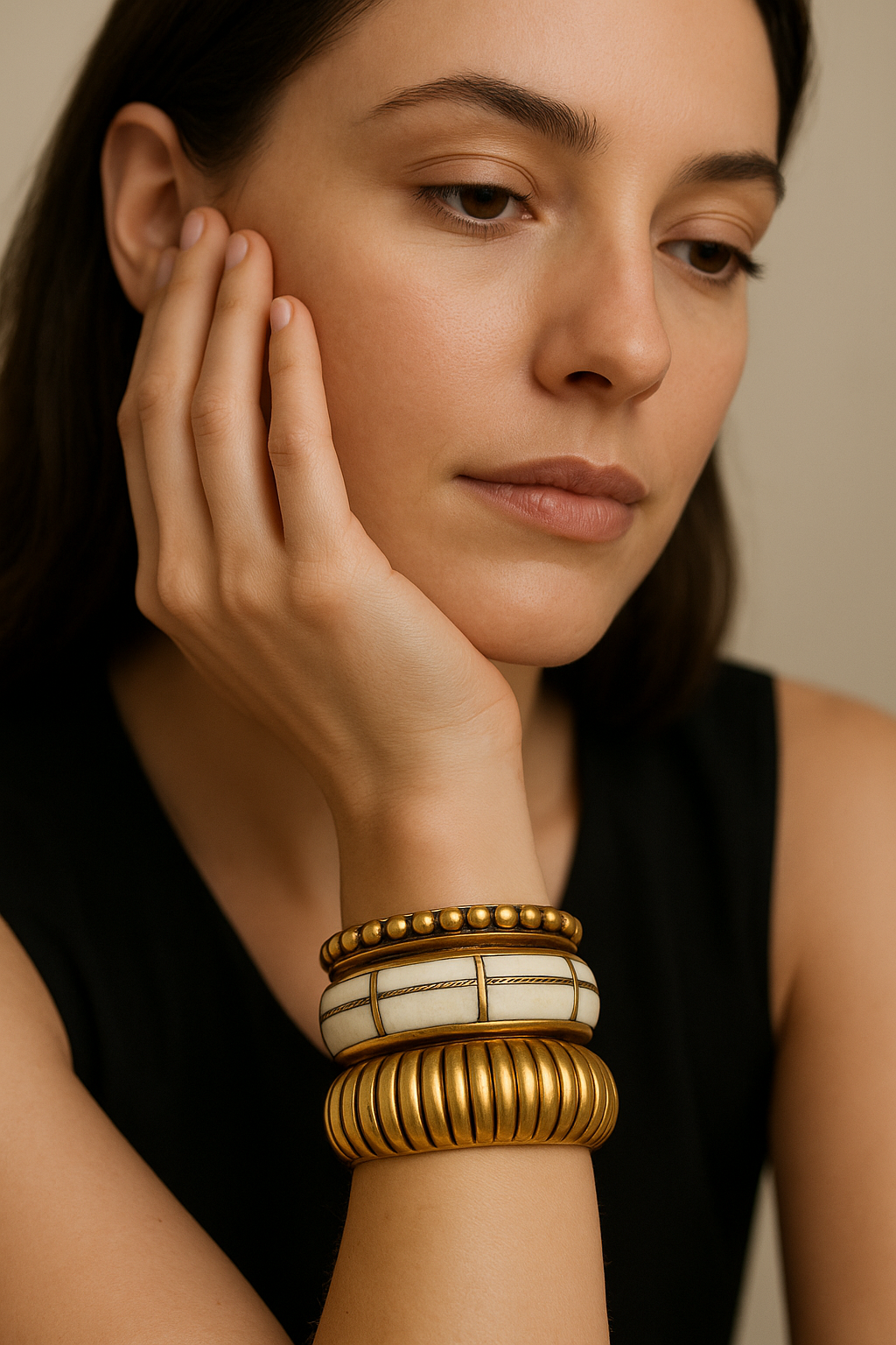 Bold Vintage Stack Bangles