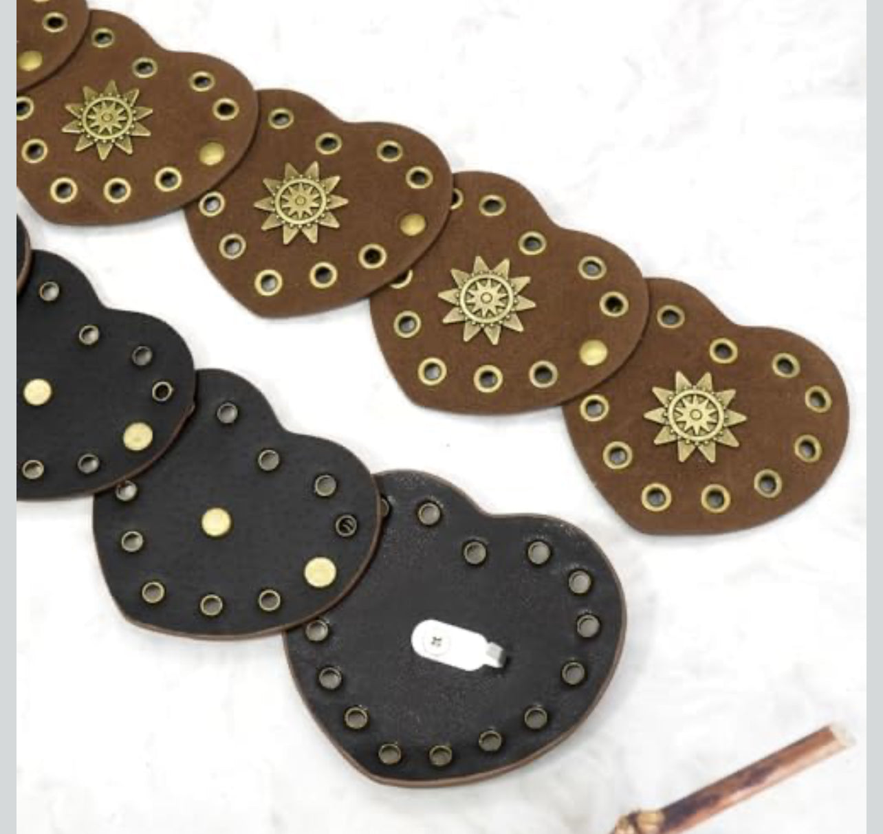 Heart & Sunburst Drop Belt 111CM