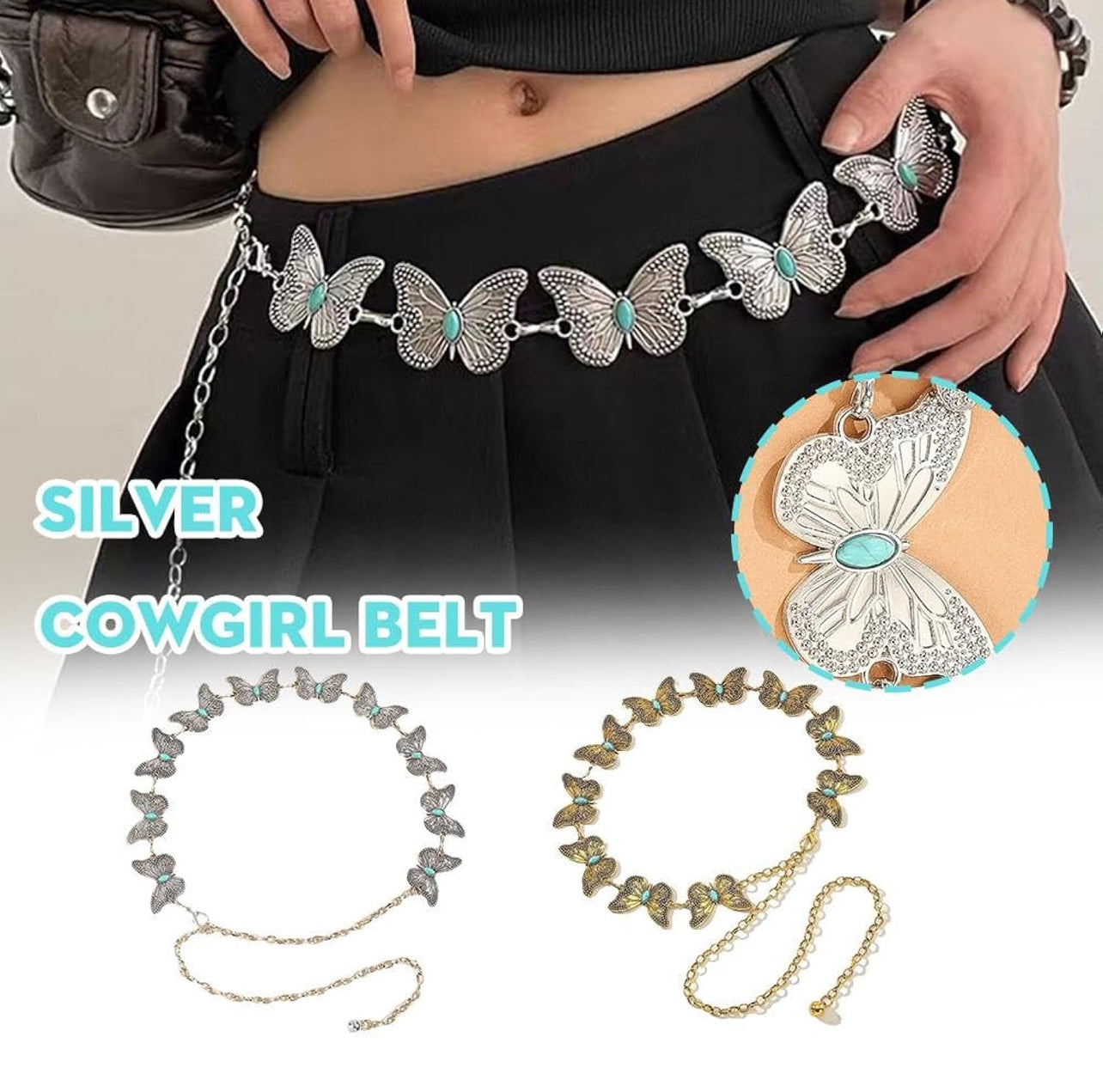 Butterfly Metal Belt