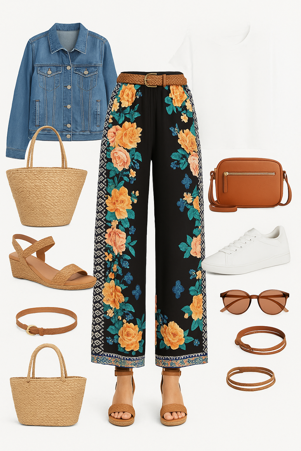 Golden Rose Boho Pants