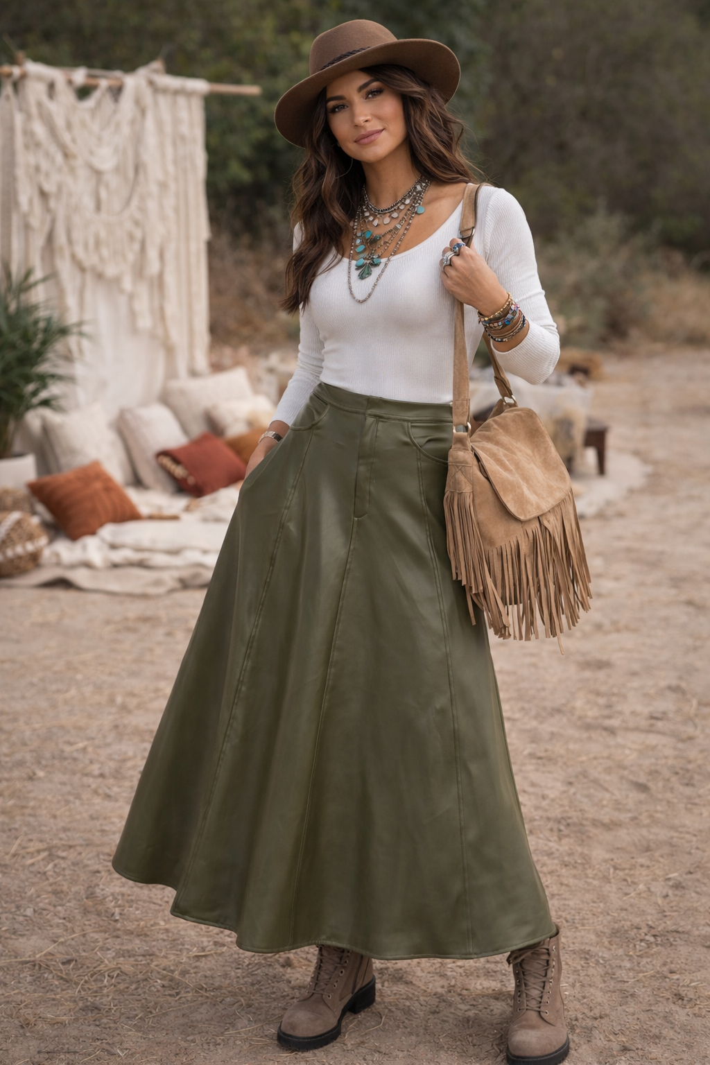 The Icon Leather Skirt