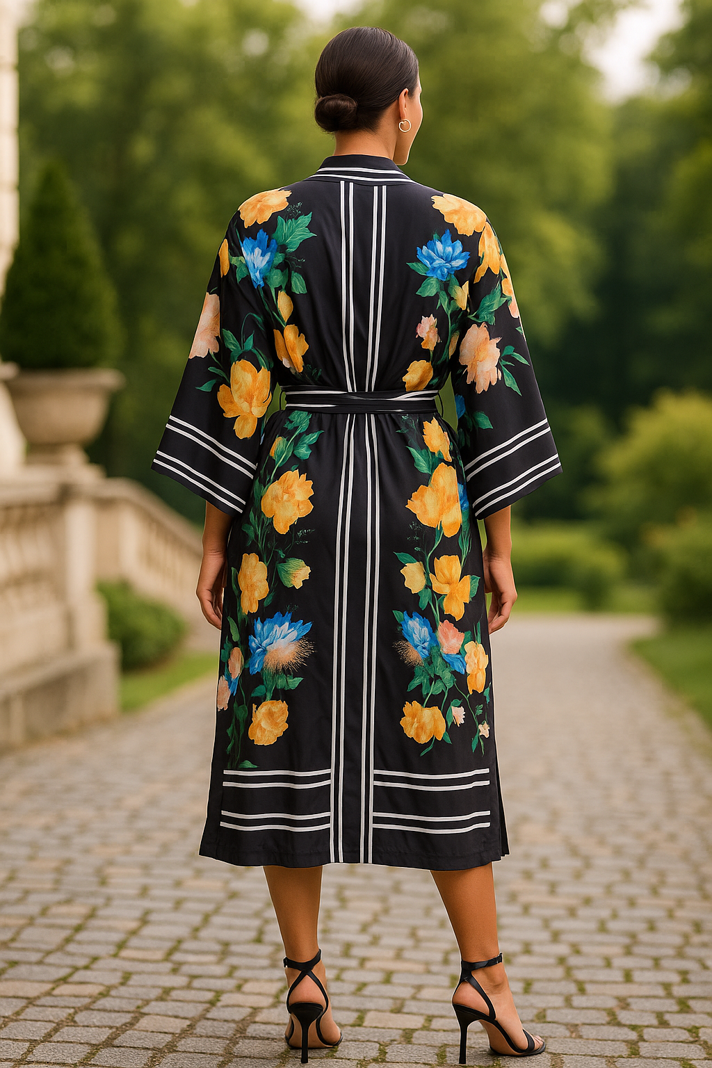 Midnight Bloom Kimono