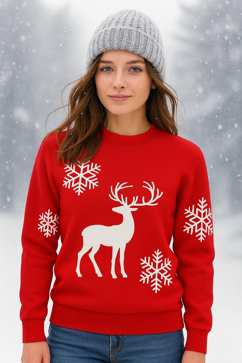 Snowfall Reindeer Knit