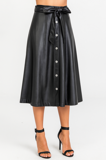 Opéra Leather Skirt