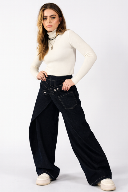 Overlay Wide Denim