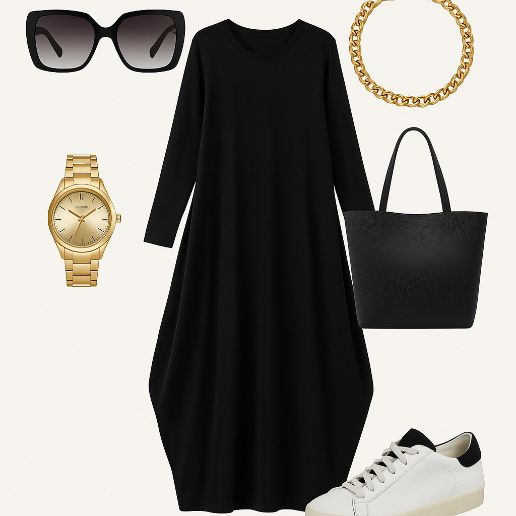 Pure Viscous Balloon Dress