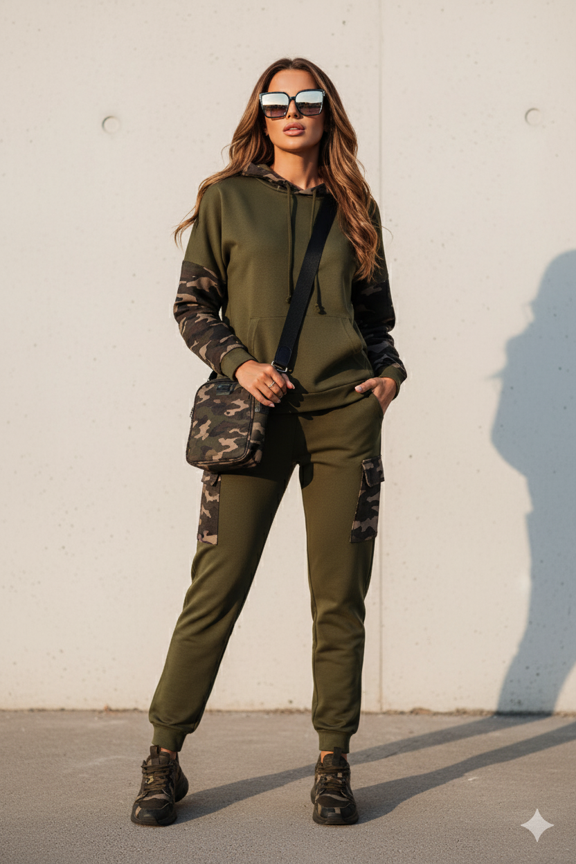 Olive Green Camo Set