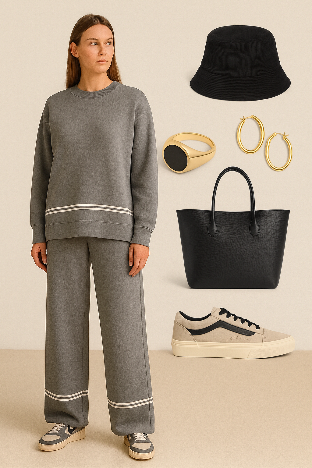 Grey Parisian Ease Set