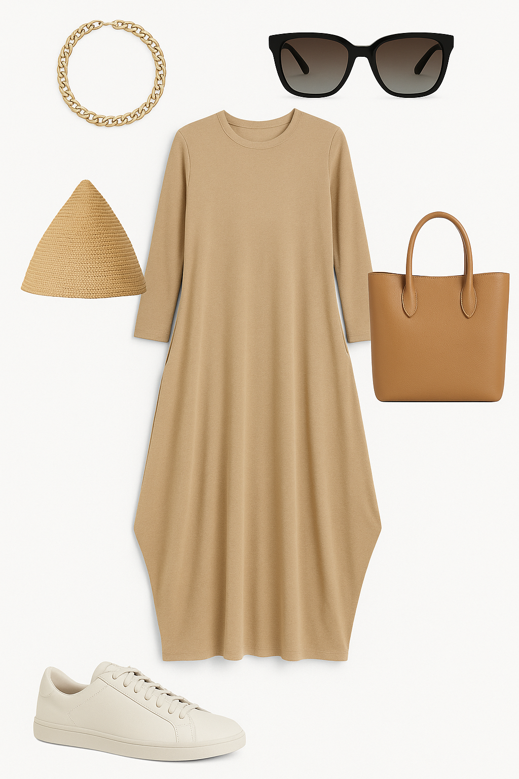 Pure Viscous Balloon Dress