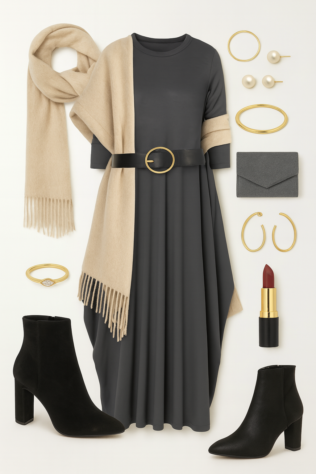 Pure Viscous Balloon Dress