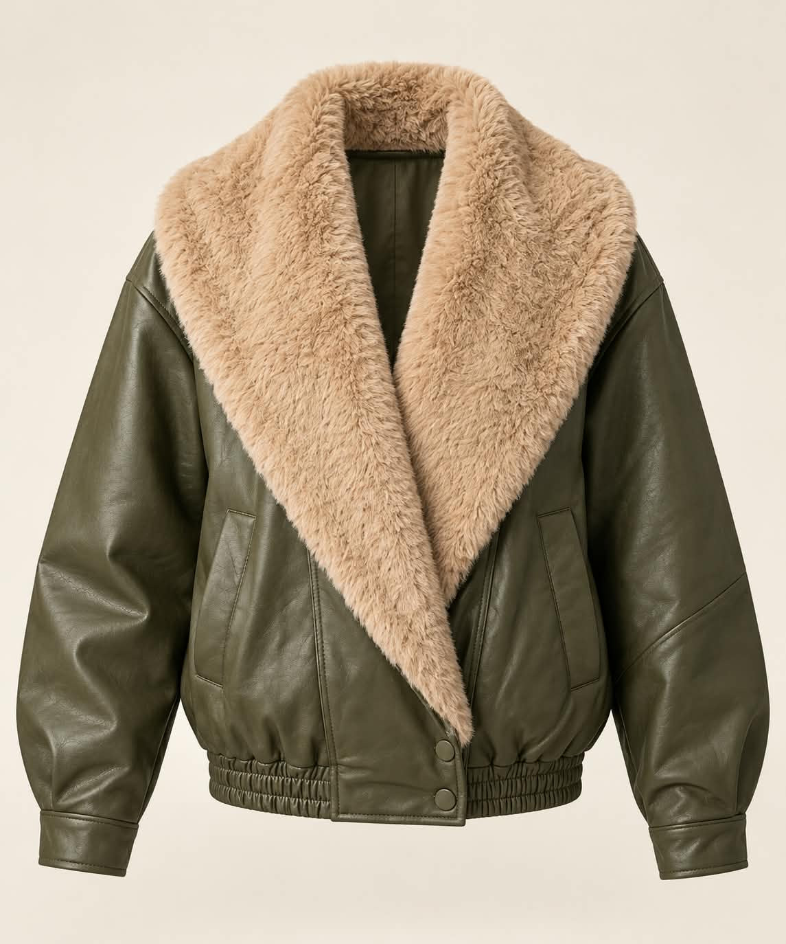 The Luxe Collar Leather Jacket