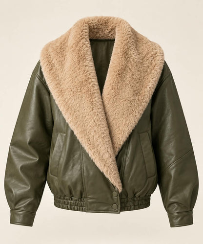 The Luxe Collar Leather Jacket
