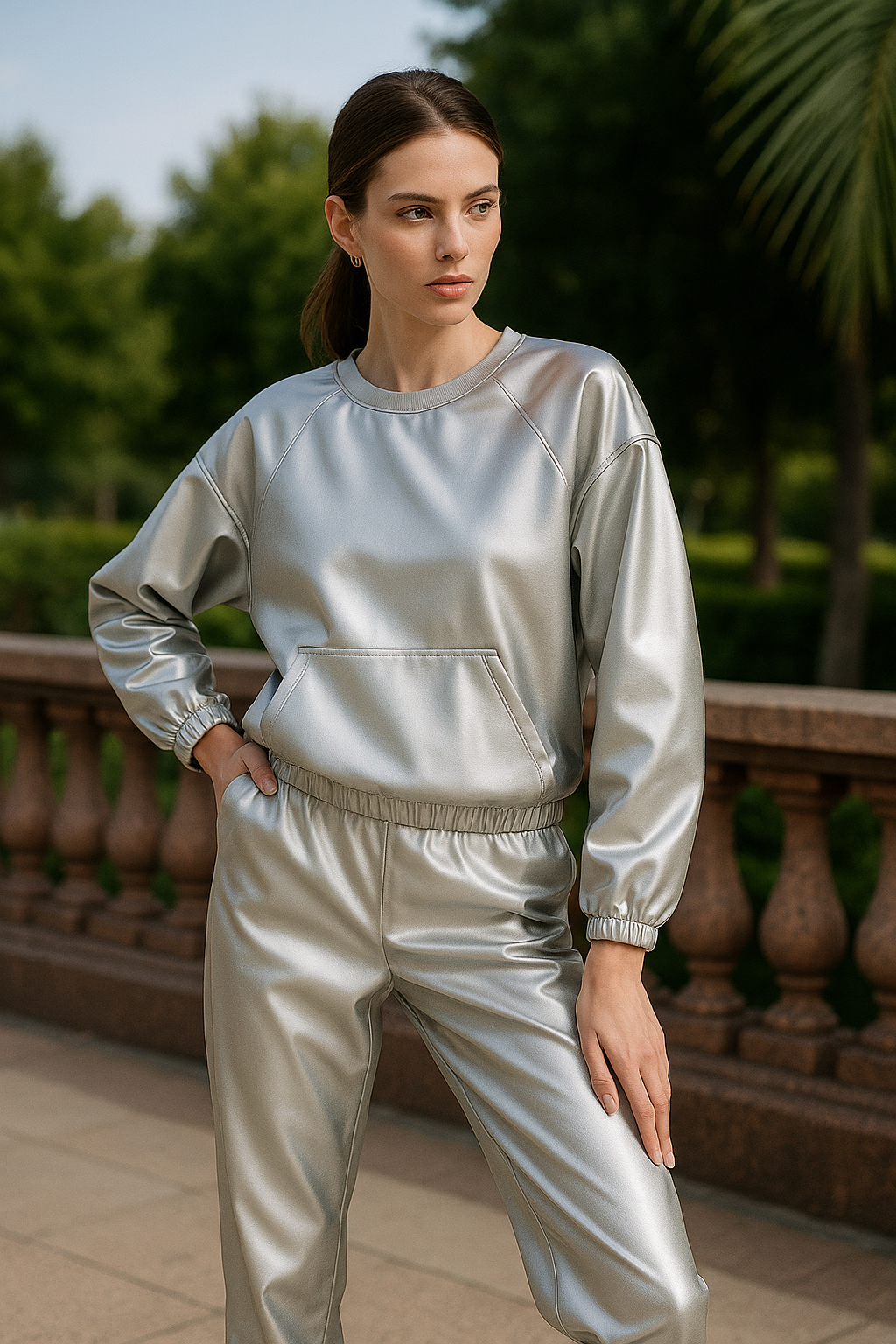 The Luxe Metallic Motion Set
