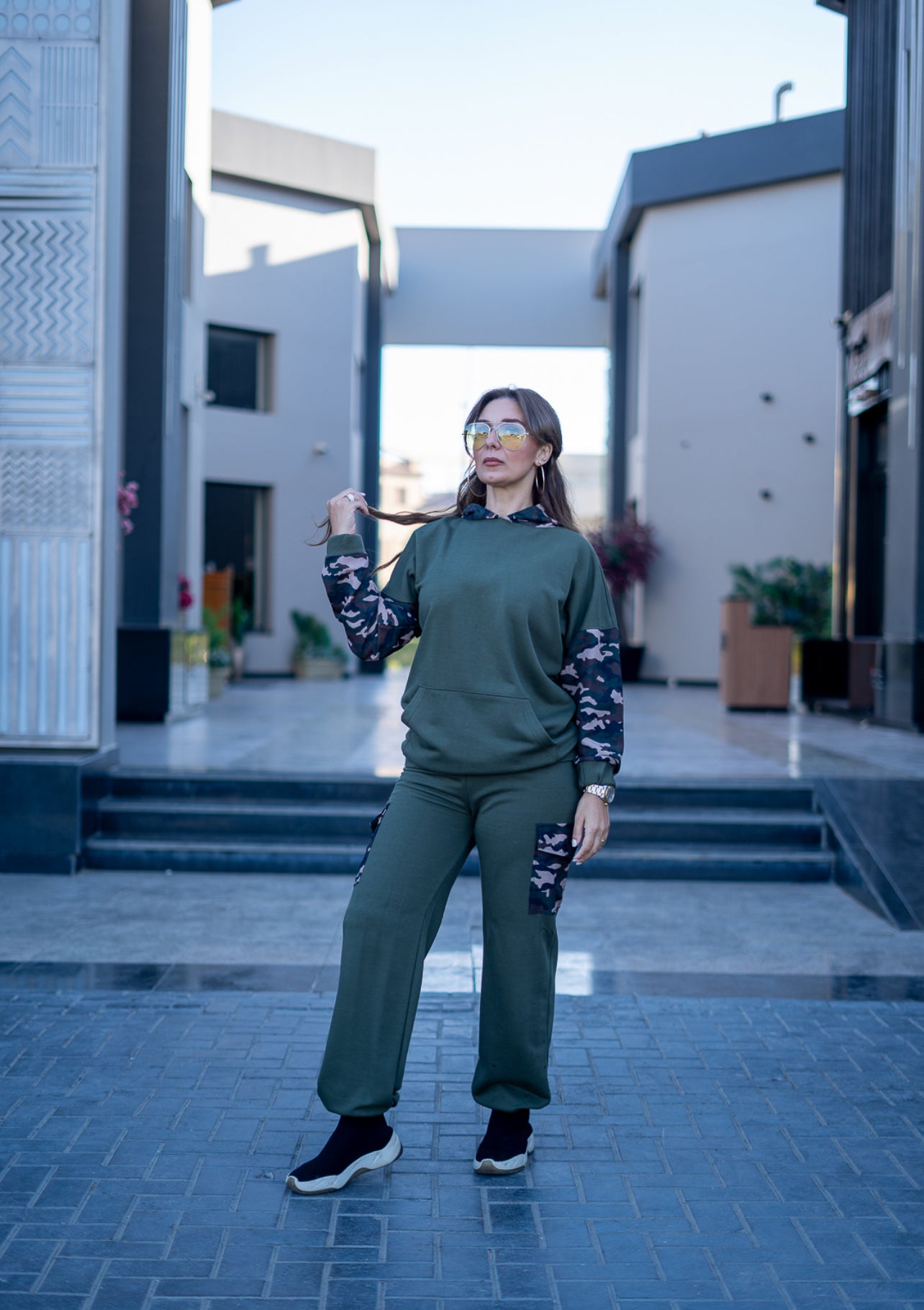 Olive Green Camo Set