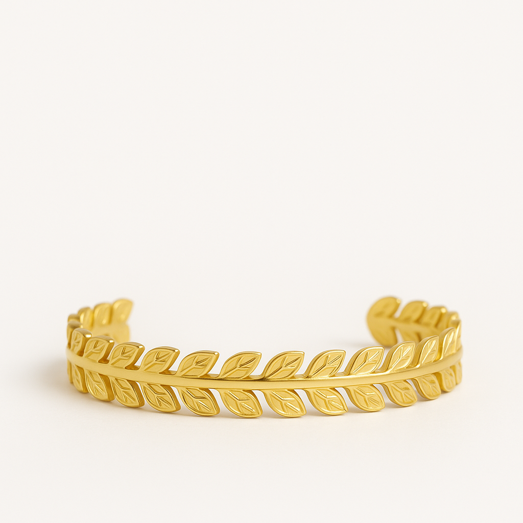 Golden Laurel Leaf Bracelet