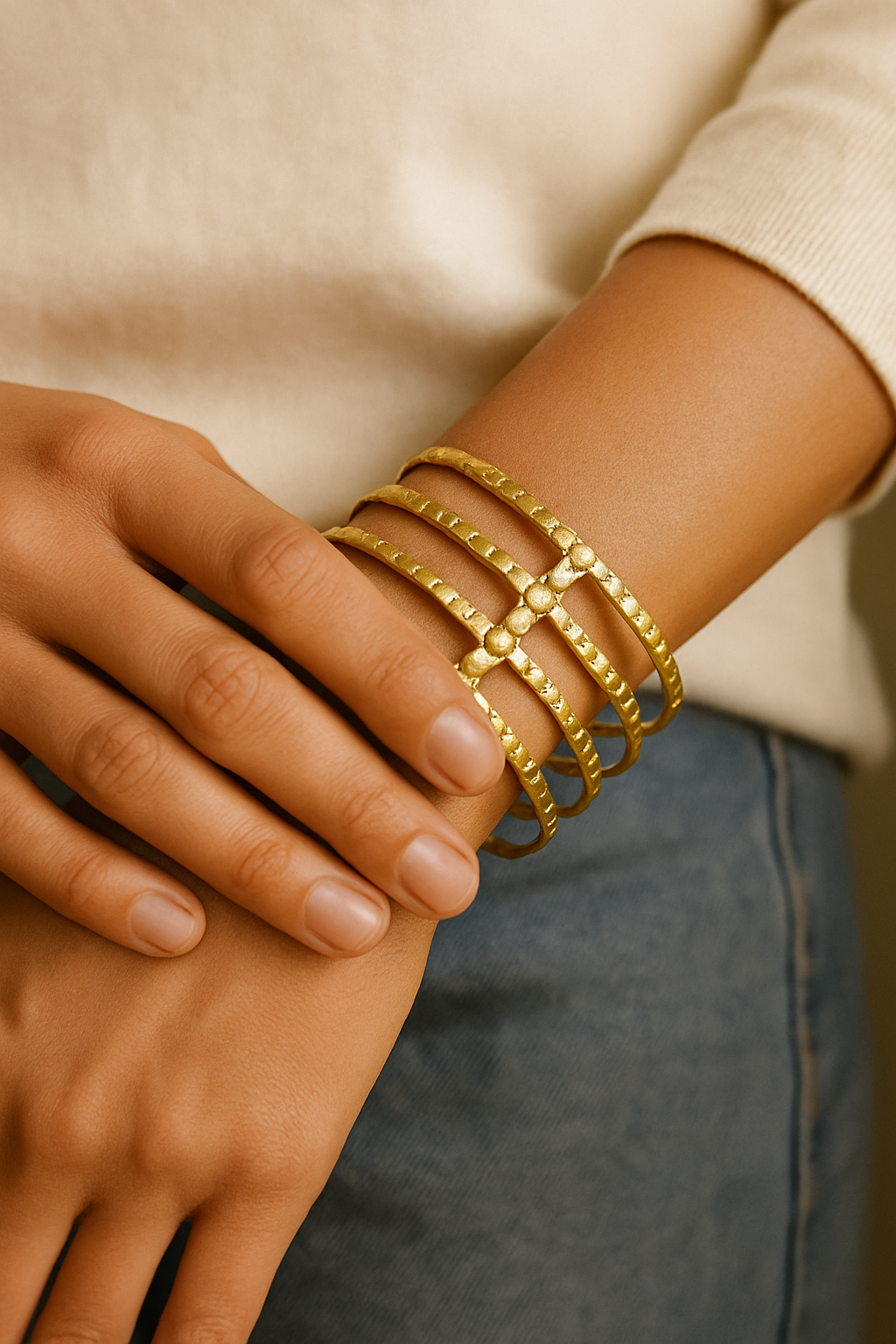 Linear Luxe Cuff