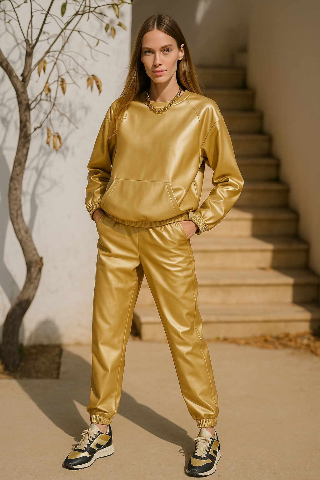 The Luxe Metallic Motion Set