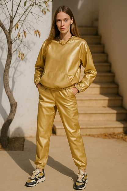 The Luxe Metallic Motion Set