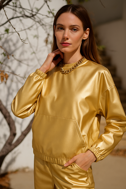 The Luxe Metallic Motion Set