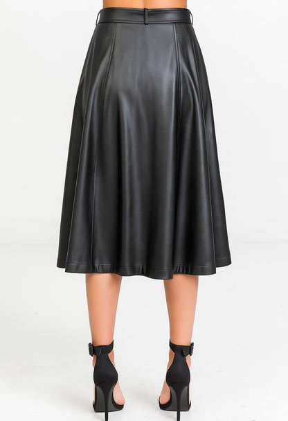 Opéra Leather Skirt