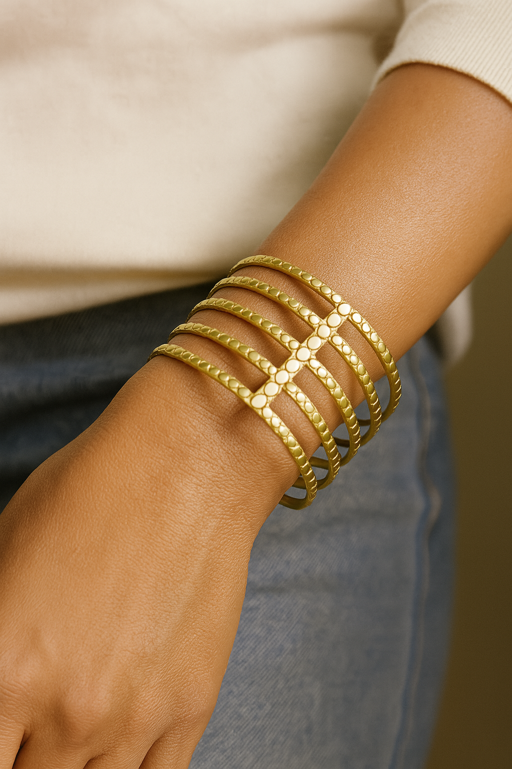 Linear Luxe Cuff