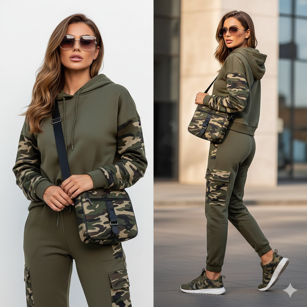 Olive Green Camo Set