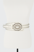 Oval Stud Statement Belt 106 cms