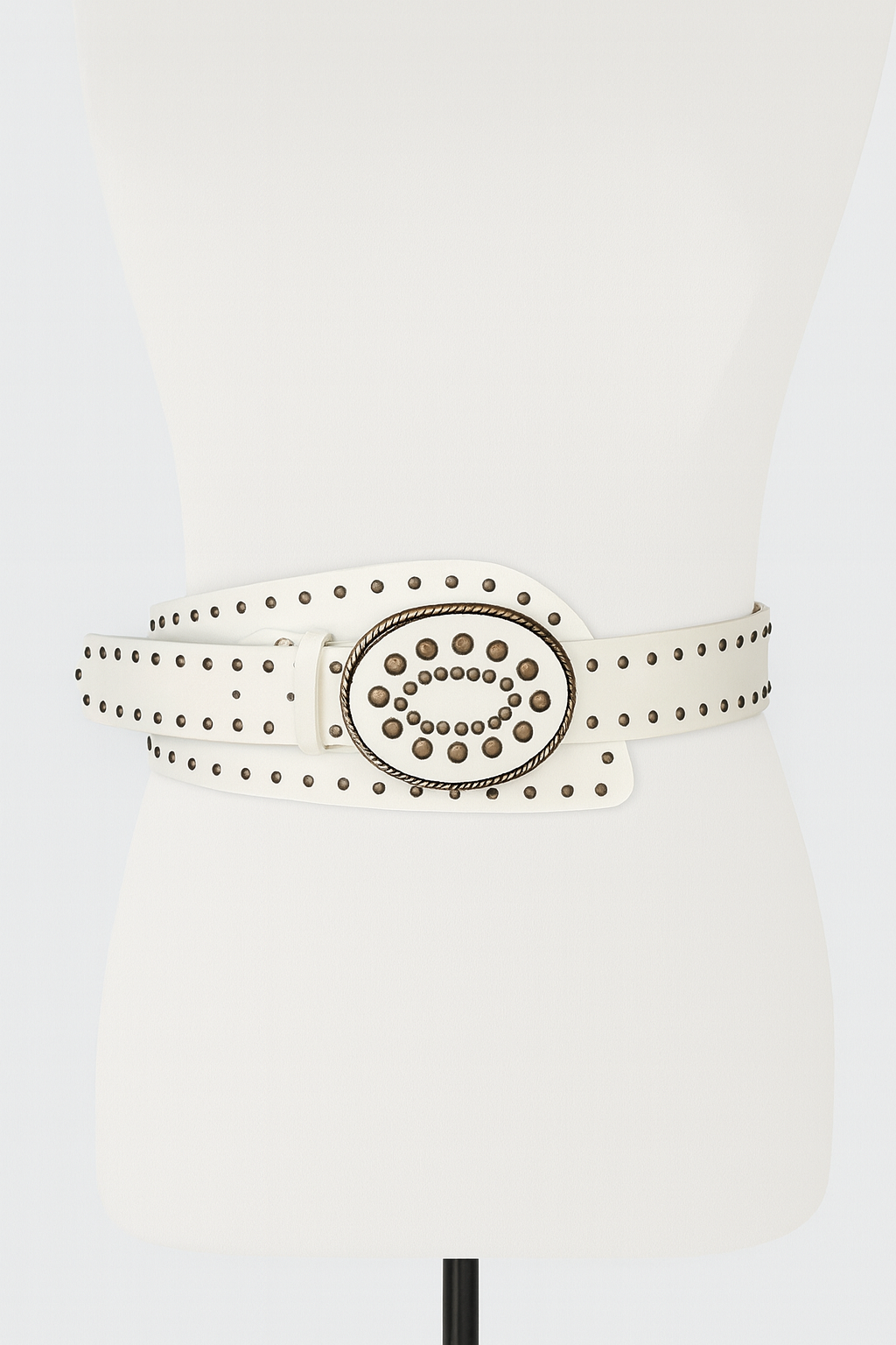 Oval Stud Statement Belt 106 cms