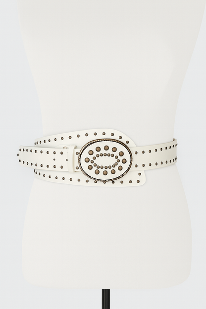 Oval Stud Statement Belt 106 cms