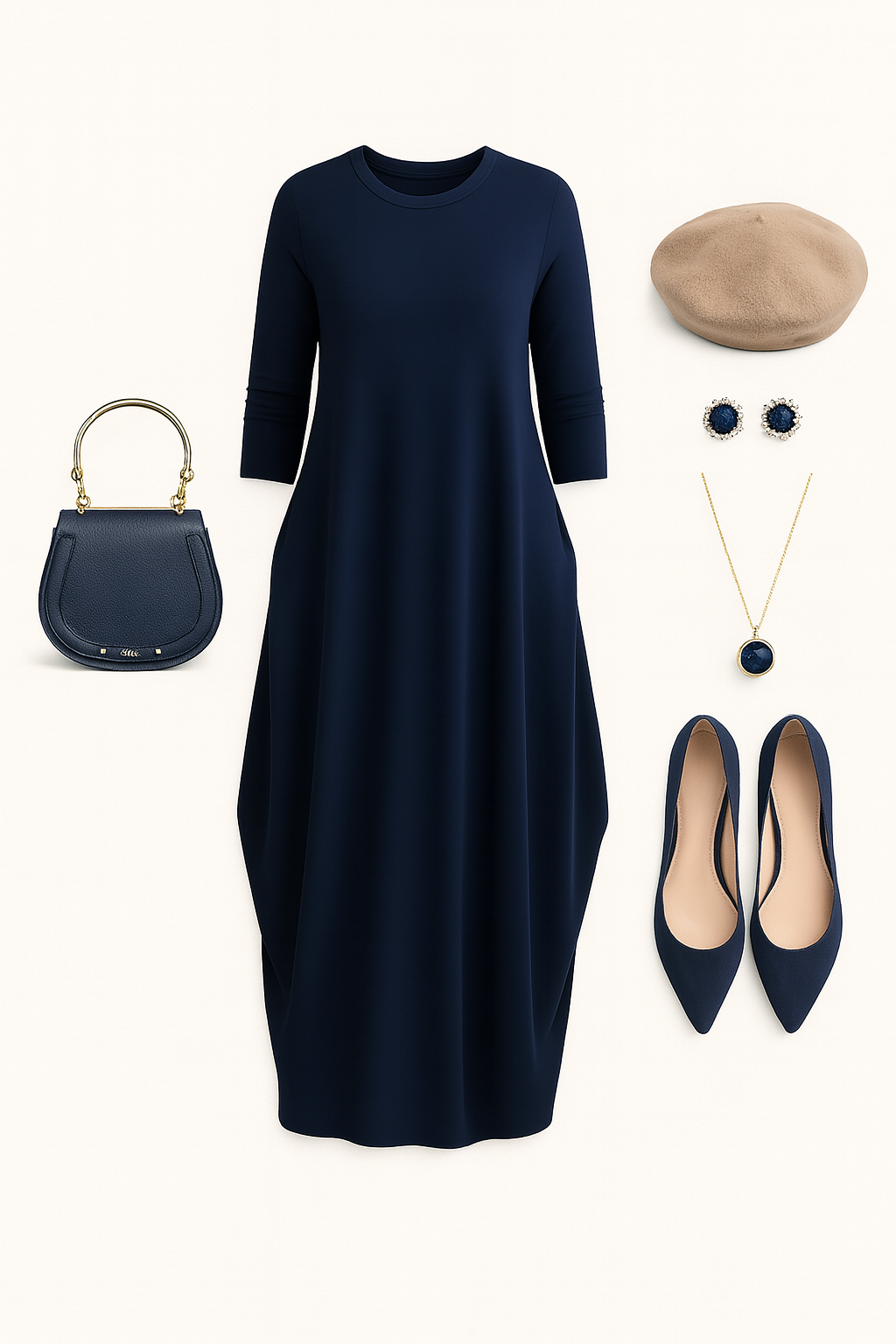 Pure Viscous Balloon Dress