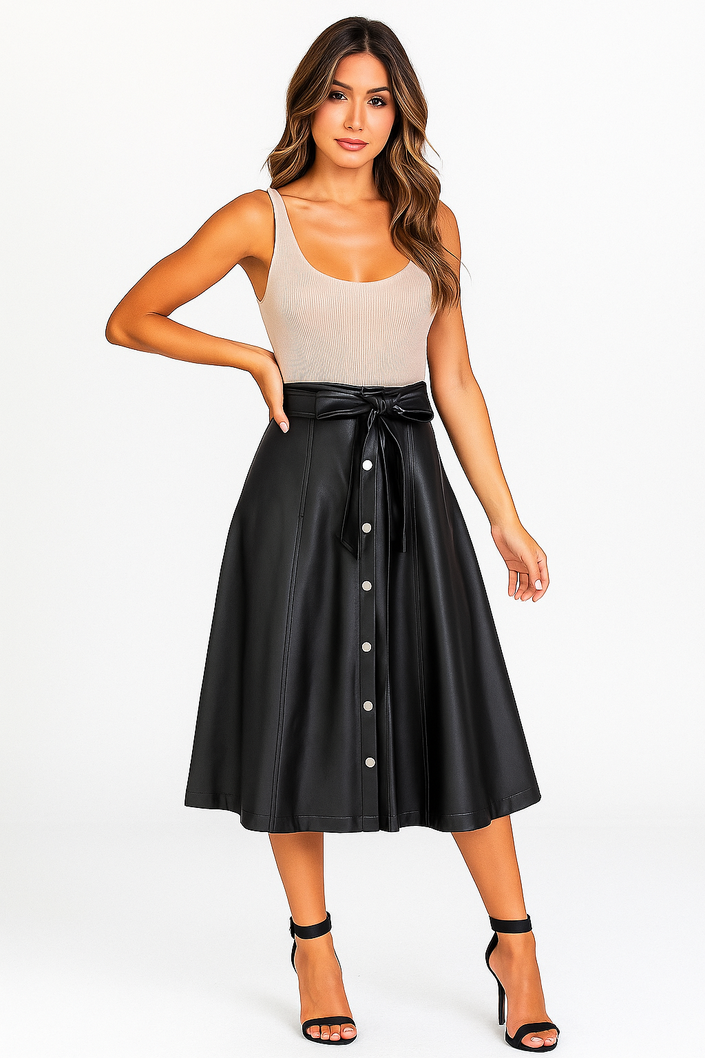 Opéra Leather Skirt
