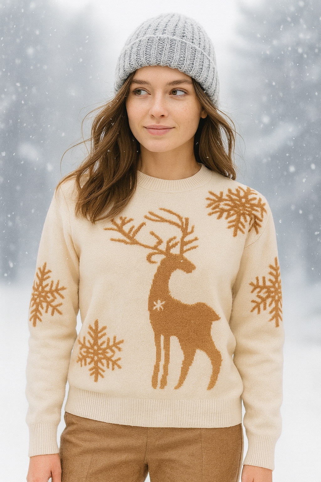 Snowfall Reindeer Knit