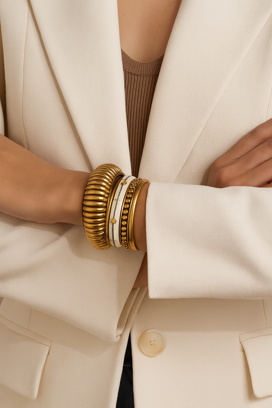 Bold Vintage Stack Bangles