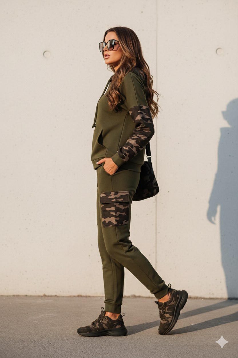 Olive Green Camo Set