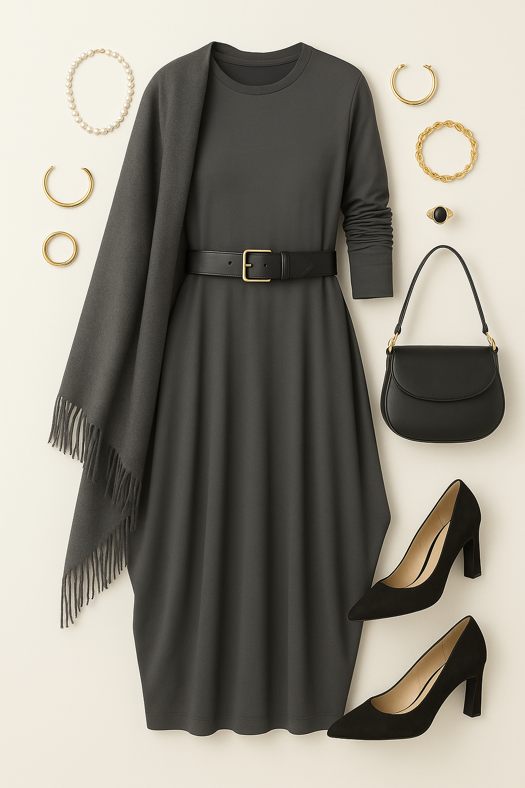 Pure Viscous Balloon Dress