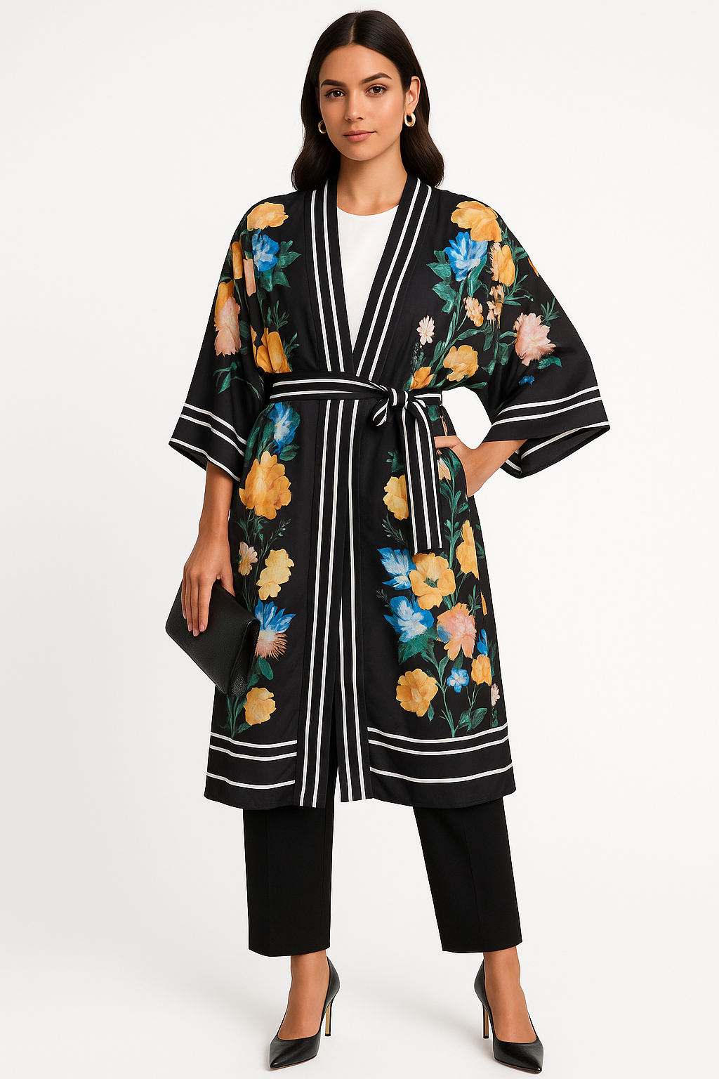 Midnight Bloom Kimono