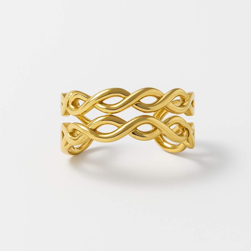 Eternal Twist Stainless Steel Cuff