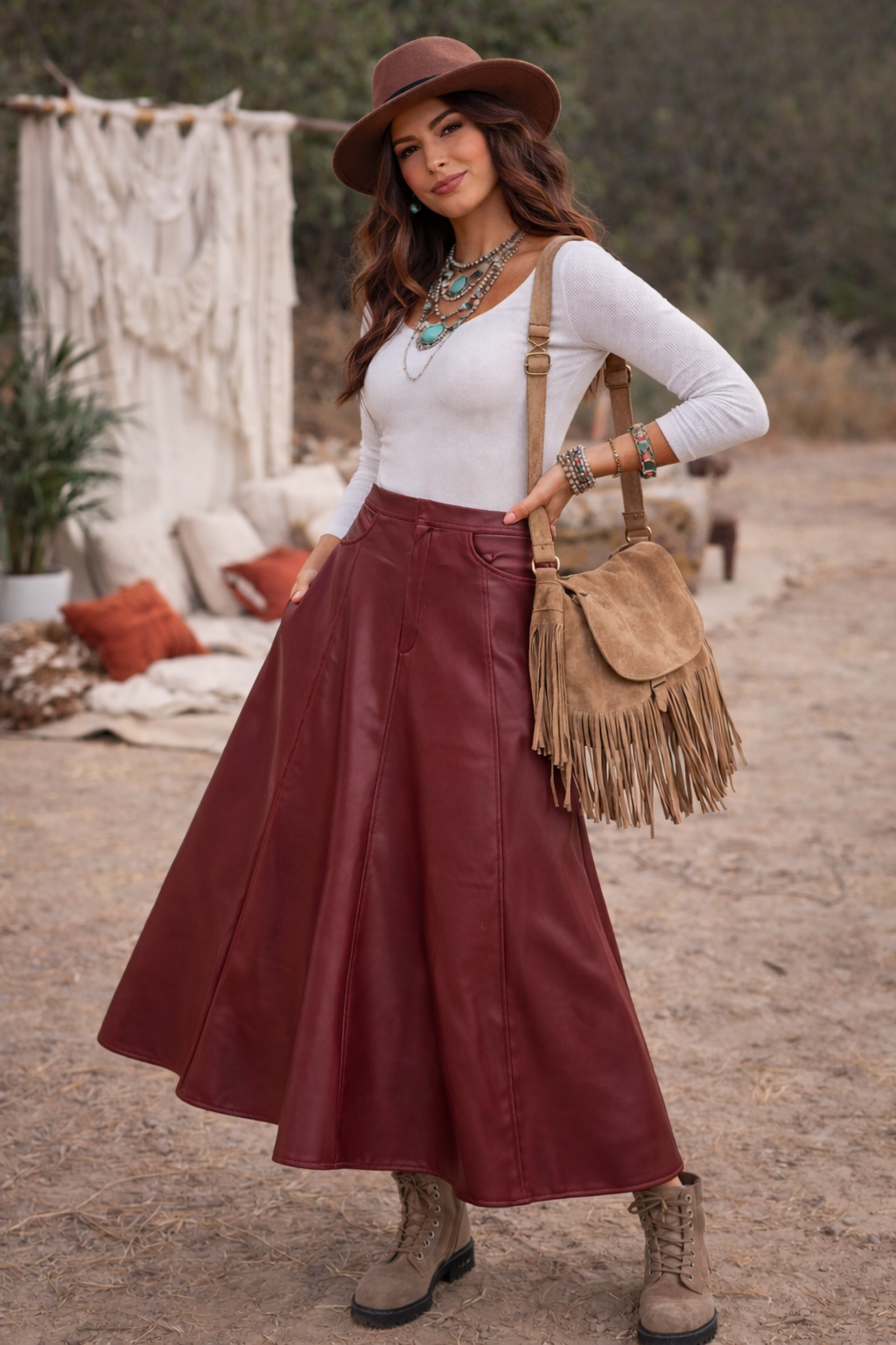 The Icon Leather Skirt