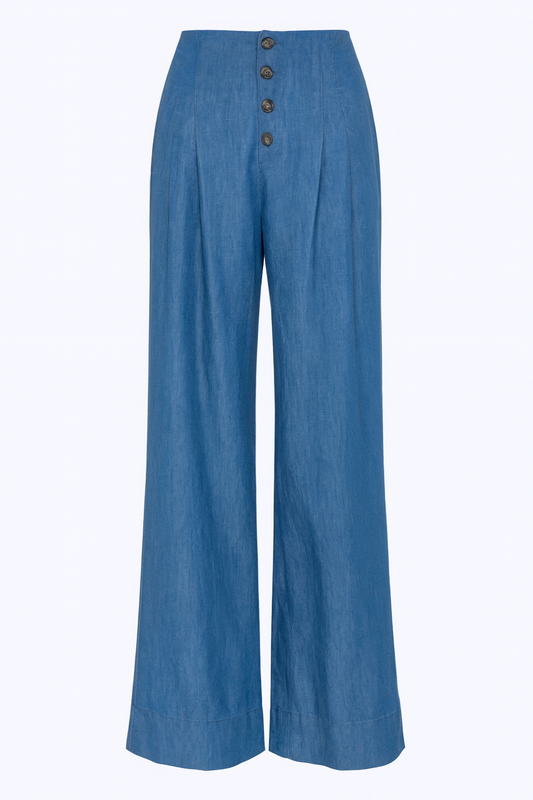 Skyline Wide-Leg Denim Pants