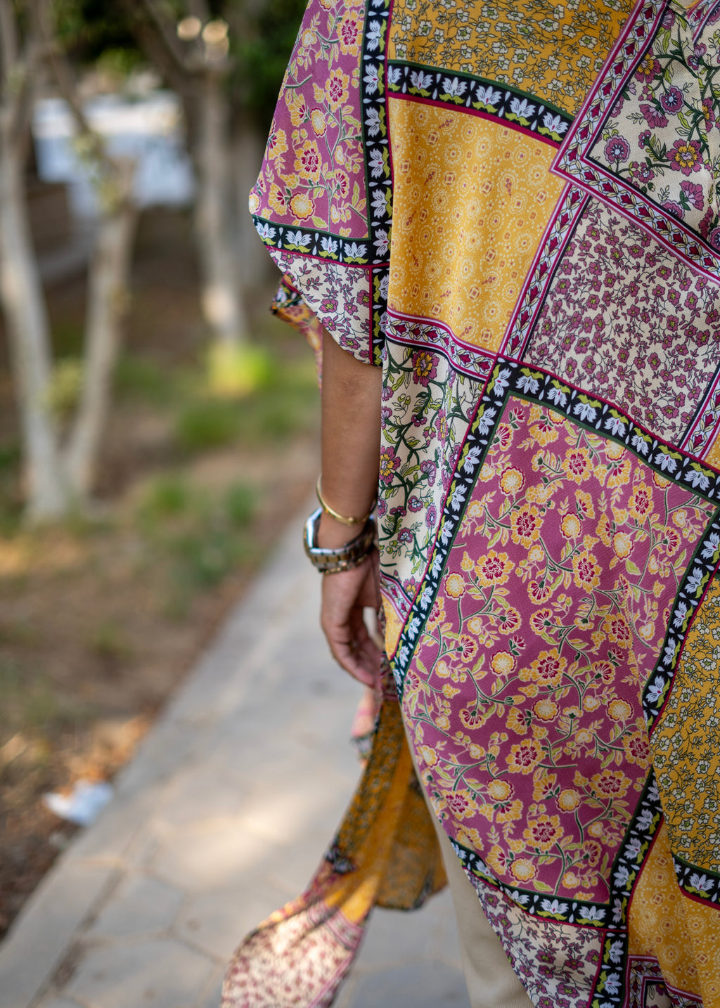 Printed Chiffon Kimono