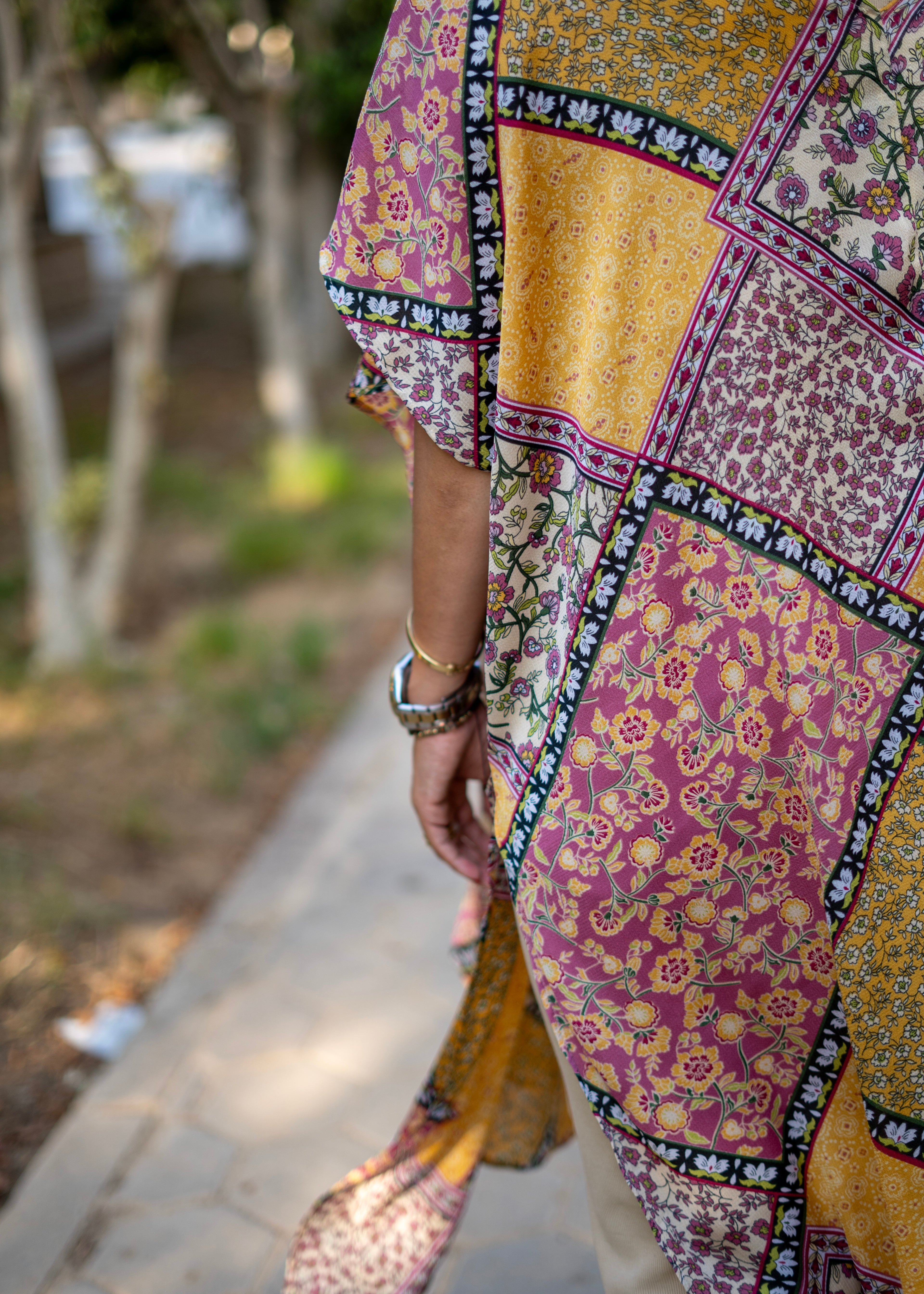 Printed Chiffon Kimono