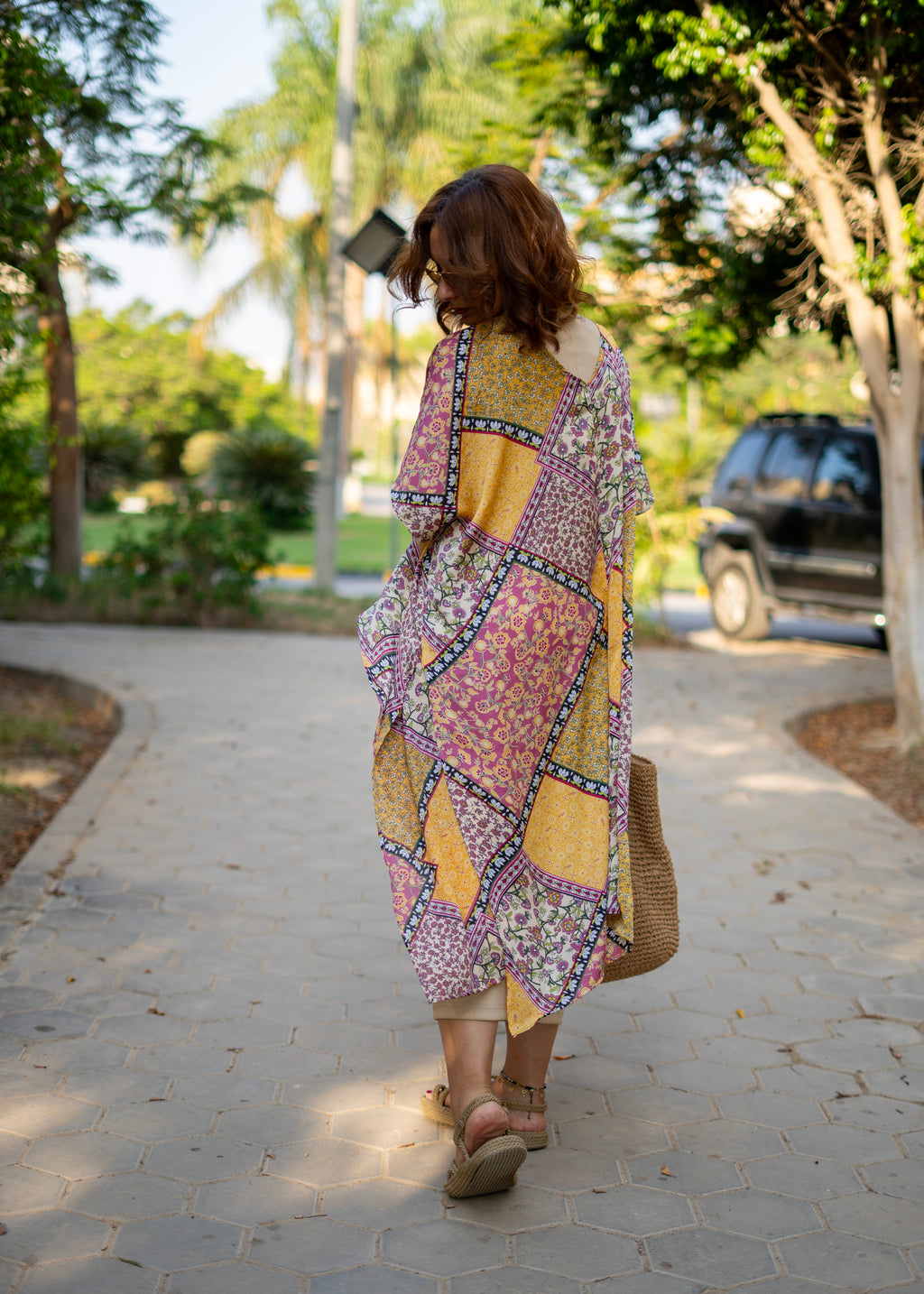 Printed Chiffon Kimono