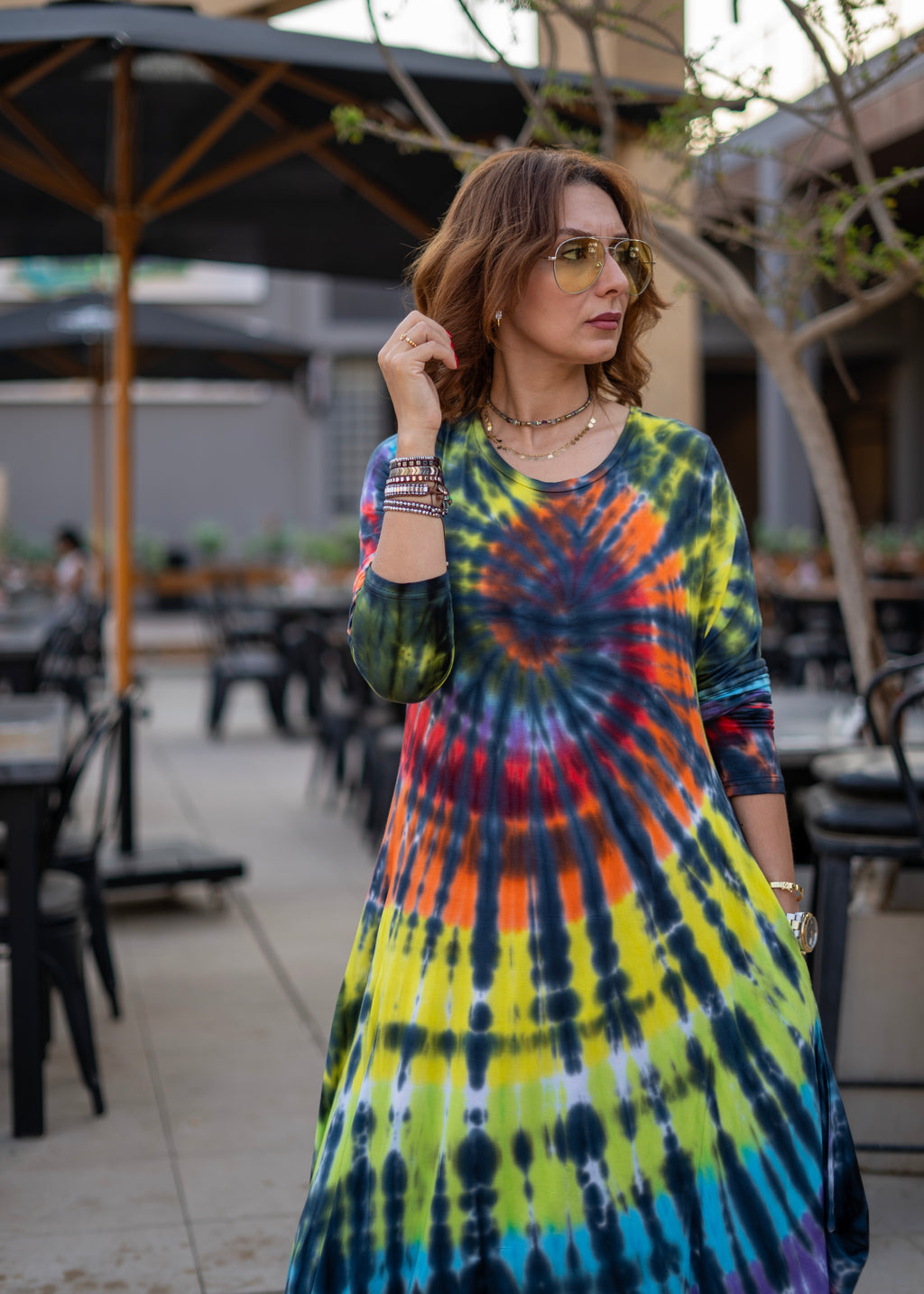 Color Rush Tie-Dye Maxi