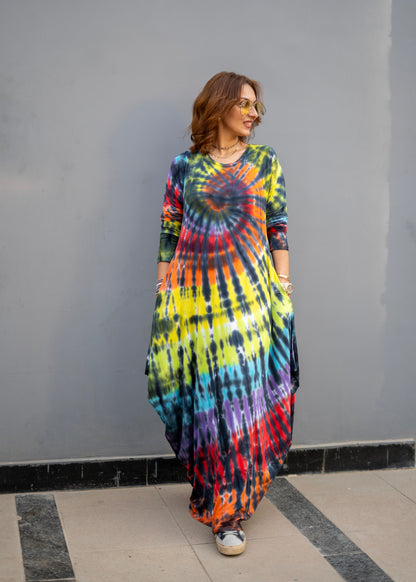 Color Rush Tie-Dye Maxi
