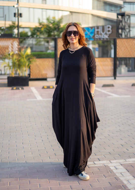 Black Balloon Dress
