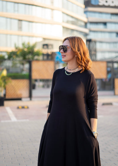 Black Balloon Dress