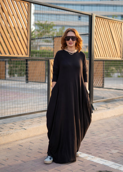 Black Balloon Dress
